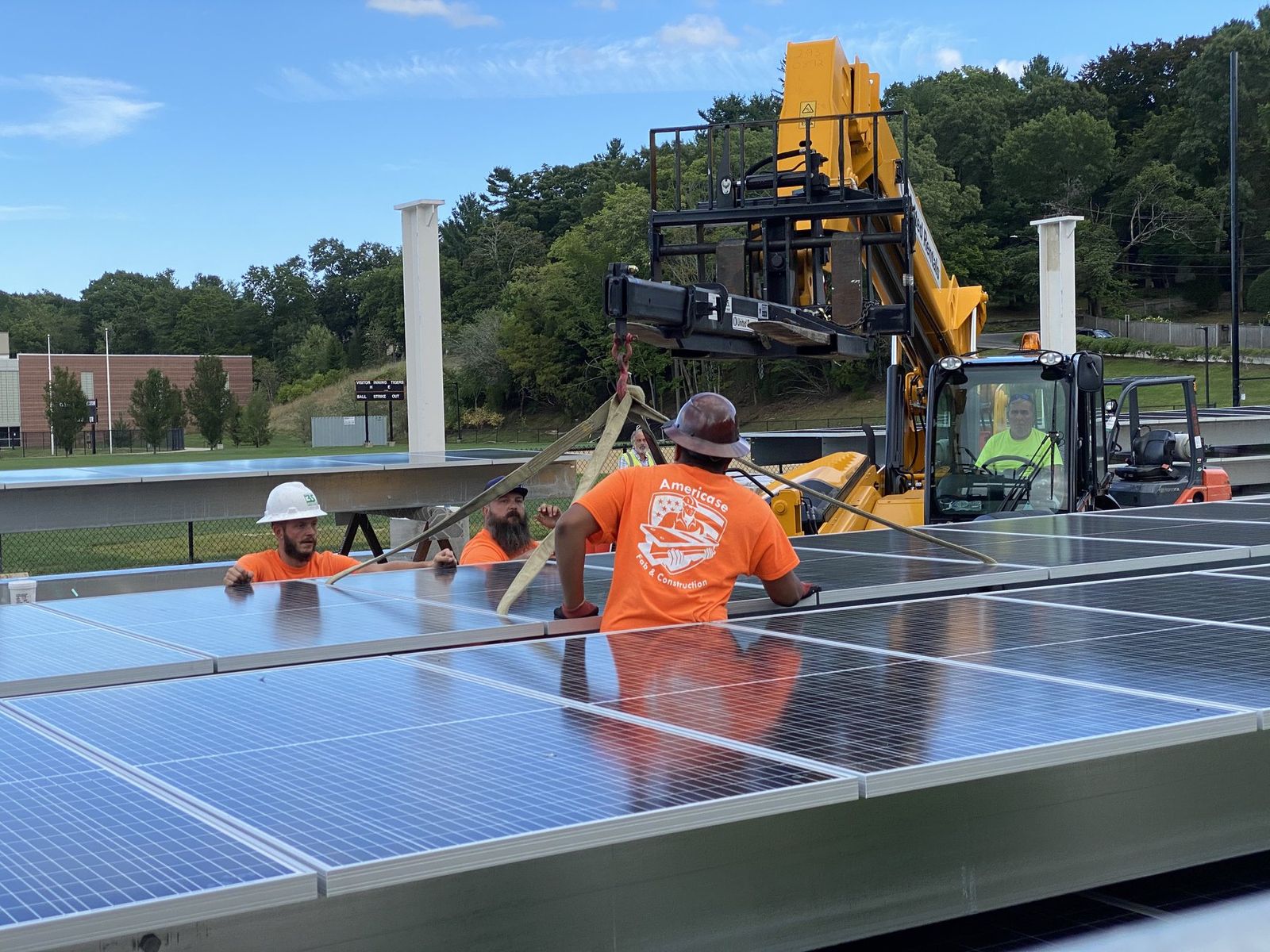 Rooftop installation teams